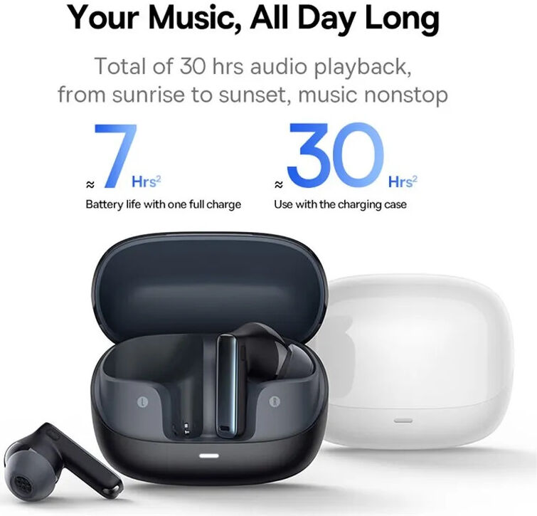 Baseus Bowie M2s Draadloze Bluetooth Oordopjes Noise Cancelling Wit afbeelding 7