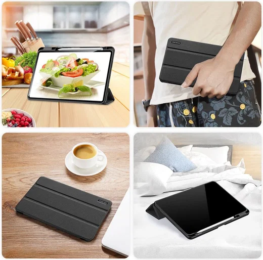 Dux Ducis Domo Xiaomi Pad 6 / 6 Pro Hoes Tri-Fold Book Case Zwart afbeelding 12