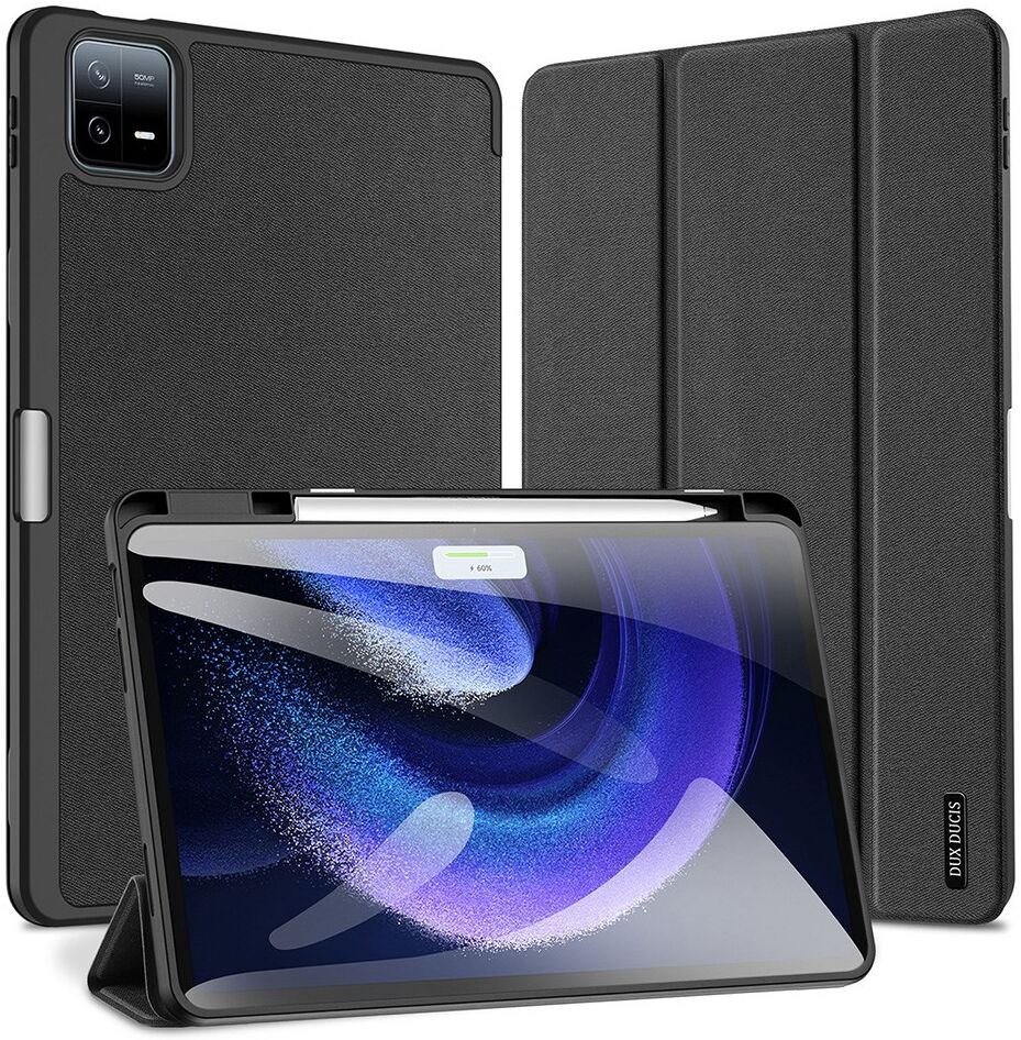 Dux Ducis Domo Xiaomi Pad 6 / 6 Pro Hoes Tri-Fold Book Case Zwart afbeelding 2