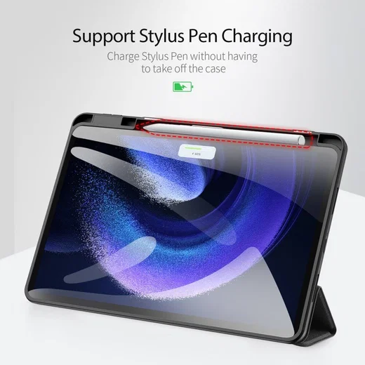 Dux Ducis Domo Xiaomi Pad 6 / 6 Pro Hoes Tri-Fold Book Case Zwart afbeelding 6