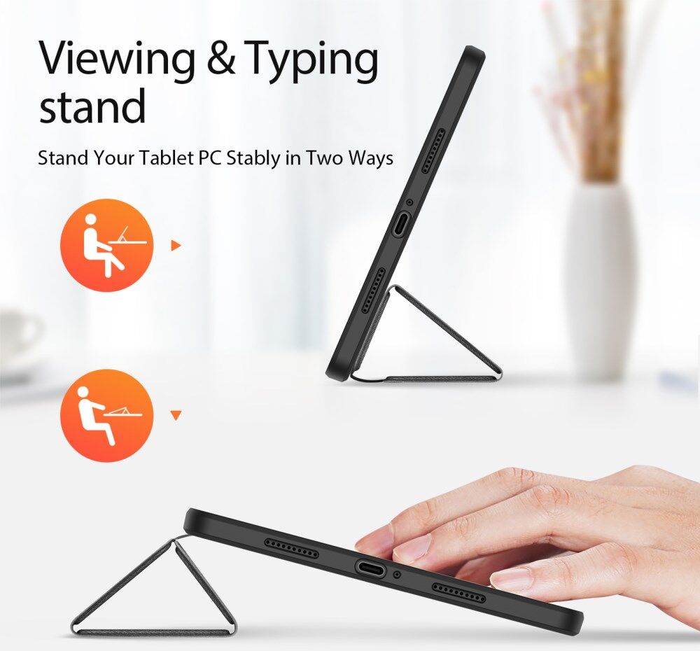 Dux Ducis Domo Xiaomi Pad 6 / 6 Pro Hoes Tri-Fold Book Case Zwart afbeelding 7