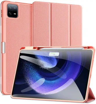 Dux Ducis Domo Xiaomi Pad 6 / 6 Pro Hoes Tri-Fold Book Case Roze