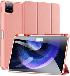 Dux Ducis Domo Xiaomi Pad 6 / 6 Pro Hoes Tri-Fold Book Case Roze afbeelding