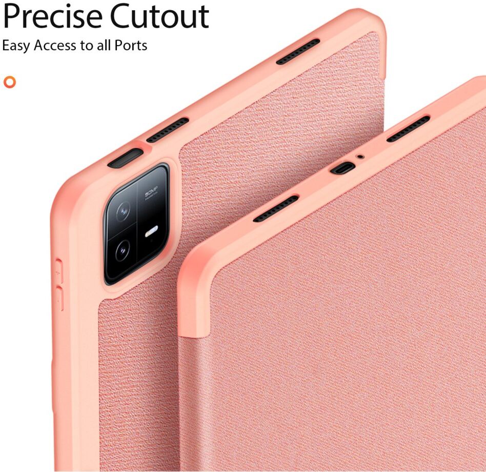 Dux Ducis Domo Xiaomi Pad 6 / 6 Pro Hoes Tri-Fold Book Case Roze afbeelding 10