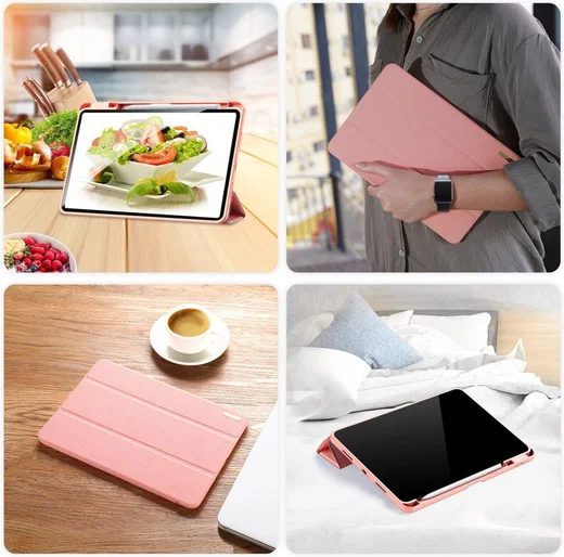 Dux Ducis Domo Xiaomi Pad 6 / 6 Pro Hoes Tri-Fold Book Case Roze afbeelding 12