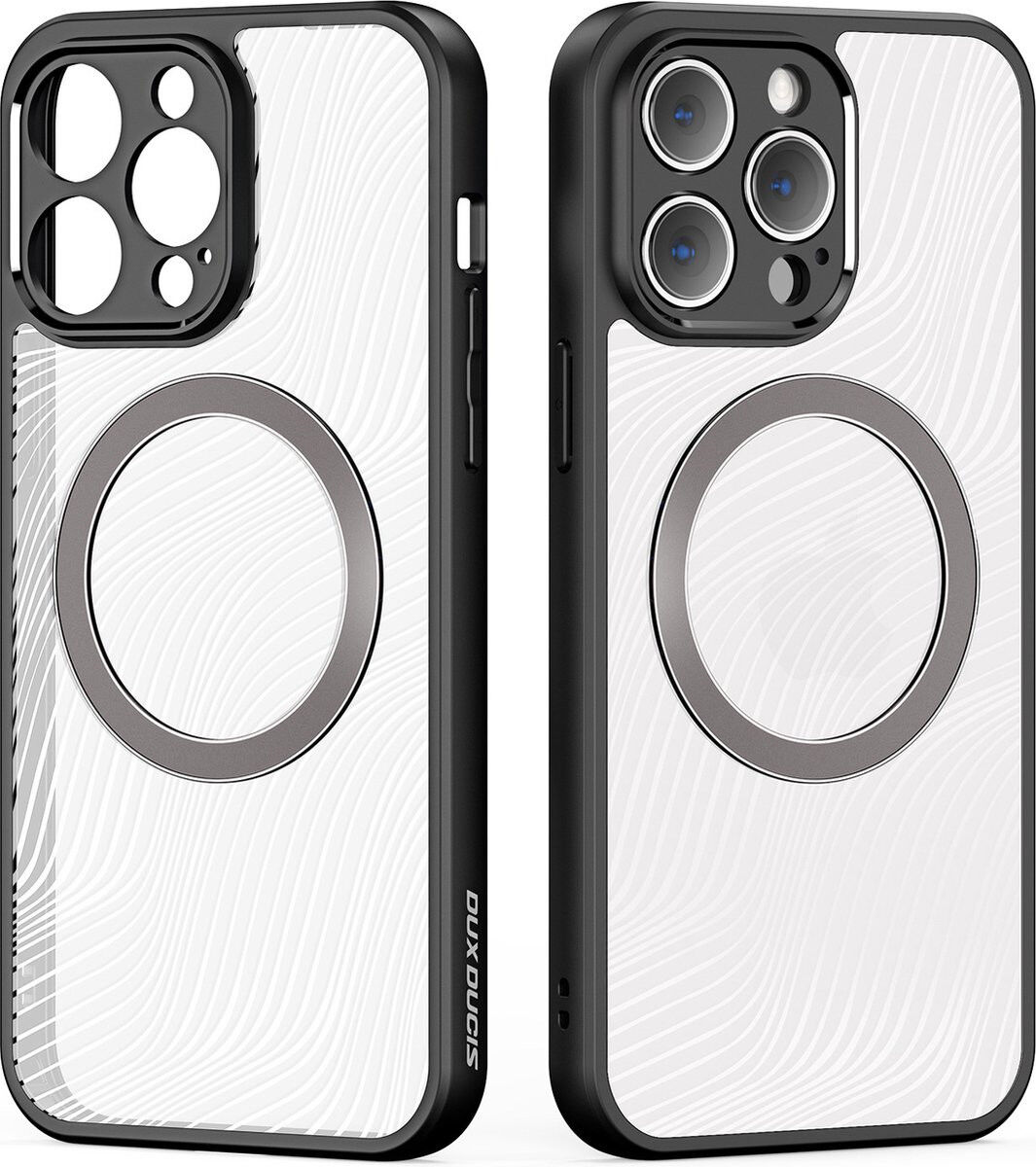 Dux Ducis Aimo Apple iPhone 14 Pro Hoesje MagSafe Back Cover Zwart afbeelding 2