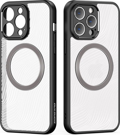 Dux Ducis Aimo Apple iPhone 14 Pro Hoesje MagSafe Back Cover Zwart afbeelding 2