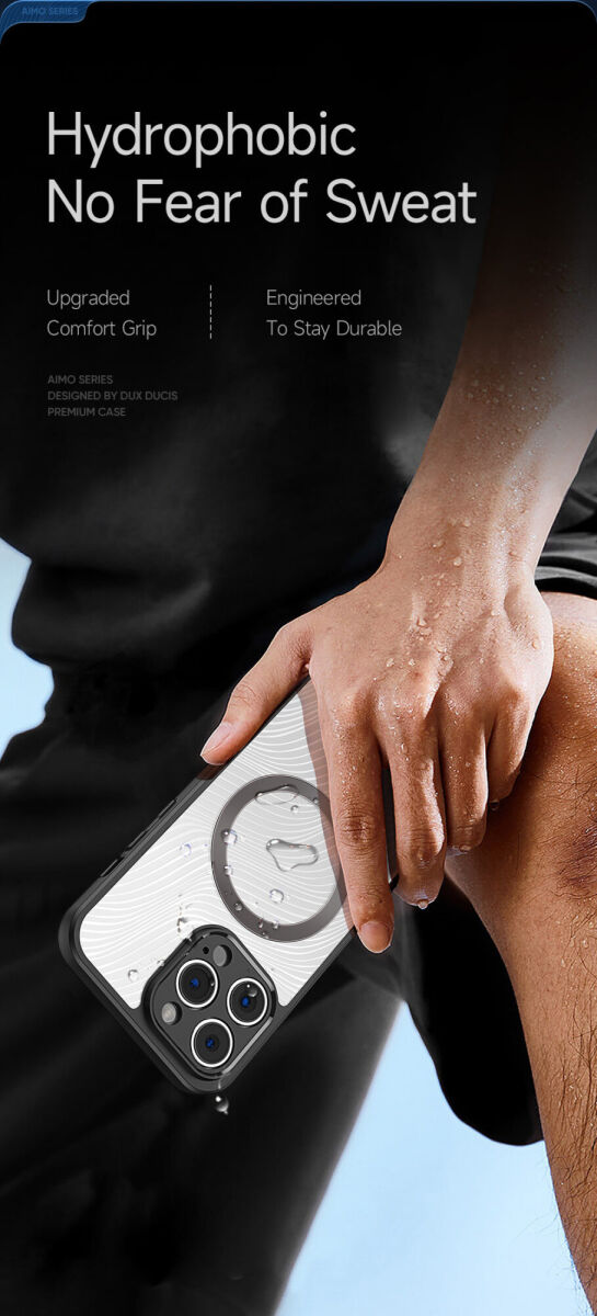 Dux Ducis Aimo Apple iPhone 14 Pro Hoesje MagSafe Back Cover Zwart afbeelding 9