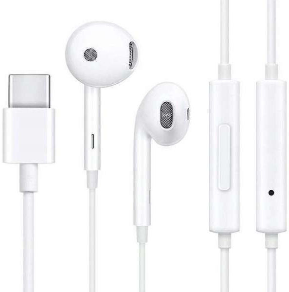 Oppo MH147 USB-C Oordopjes In-Ear Headset met Microfoon 1.2M Wit afbeelding 1