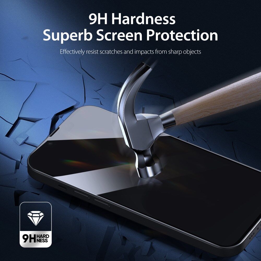 Dux Ducis Apple iPhone 14 Screen Protector Privacy Tempered Glass 9H afbeelding 4