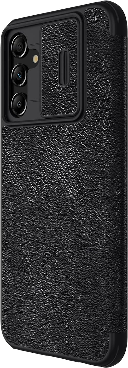 Nillkin Qin Pro Samsung Galaxy A14 Hoesje met Camera Slider Zwart afbeelding 6