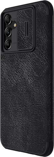 Nillkin Qin Pro Samsung Galaxy A14 Hoesje met Camera Slider Zwart afbeelding 6