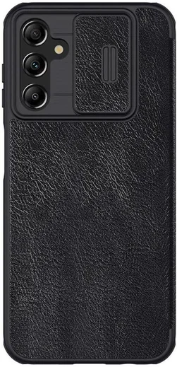 Nillkin Qin Pro Samsung Galaxy A14 Hoesje met Camera Slider Zwart afbeelding 2