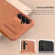 Nillkin Qin Pro Samsung Galaxy A14 Hoesje met Camera Slider Bruin afbeelding 5