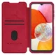 Nillkin Qin Pro Samsung Galaxy A14 Hoesje met Camera Slider Rood afbeelding 1