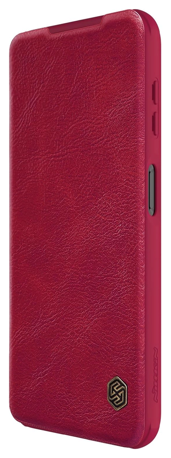 Nillkin Qin Pro Samsung Galaxy A14 Hoesje met Camera Slider Rood afbeelding 5