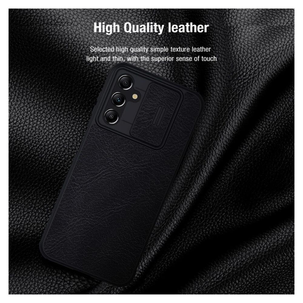 Nillkin Qin Pro Samsung Galaxy A14 Hoesje met Camera Slider Rood afbeelding 14