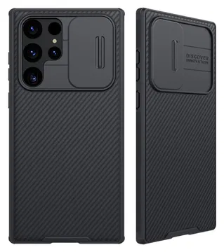 Nillkin CamShield MagSafe Galaxy S22 Ultra Hoesje Camera Slider Zwart