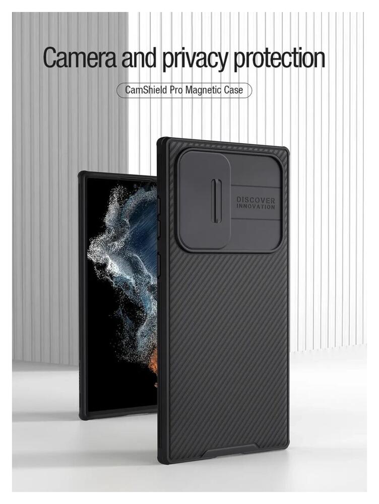 Nillkin CamShield MagSafe Galaxy S22 Ultra Hoesje Camera Slider Zwart afbeelding 10