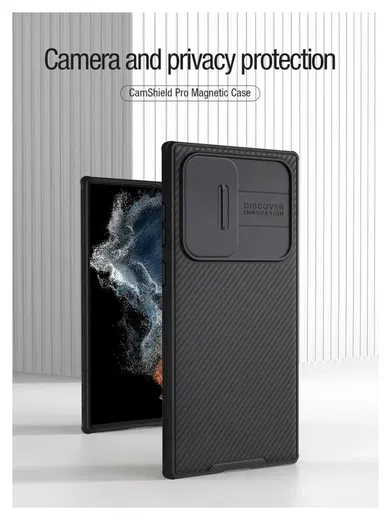 Nillkin CamShield MagSafe Galaxy S22 Ultra Hoesje Camera Slider Zwart afbeelding 10