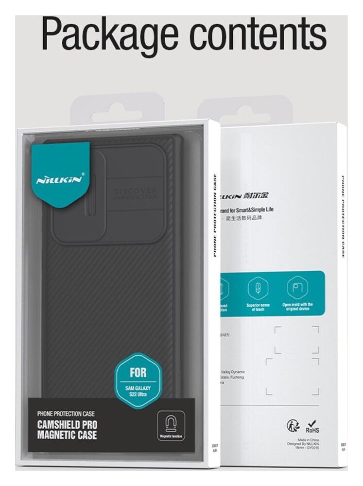 Nillkin CamShield MagSafe Galaxy S22 Ultra Hoesje Camera Slider Zwart afbeelding 11