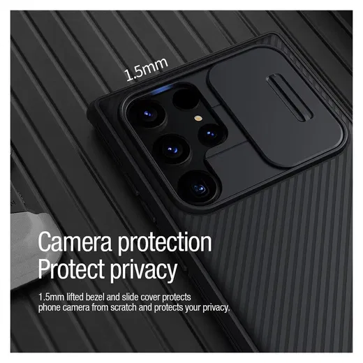 Nillkin CamShield MagSafe Galaxy S22 Ultra Hoesje Camera Slider Zwart afbeelding 3