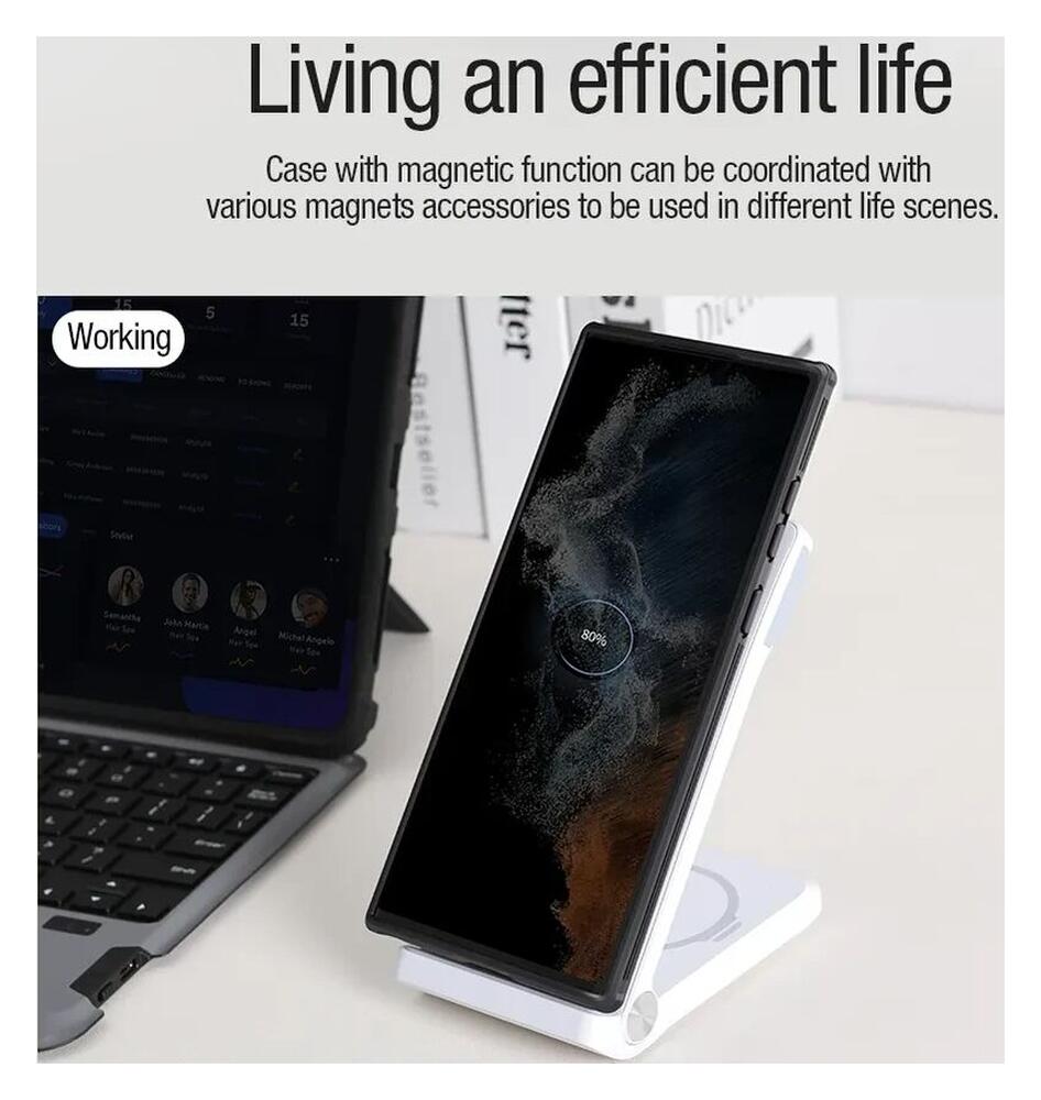 Nillkin CamShield MagSafe Galaxy S22 Ultra Hoesje Camera Slider Zwart afbeelding 7