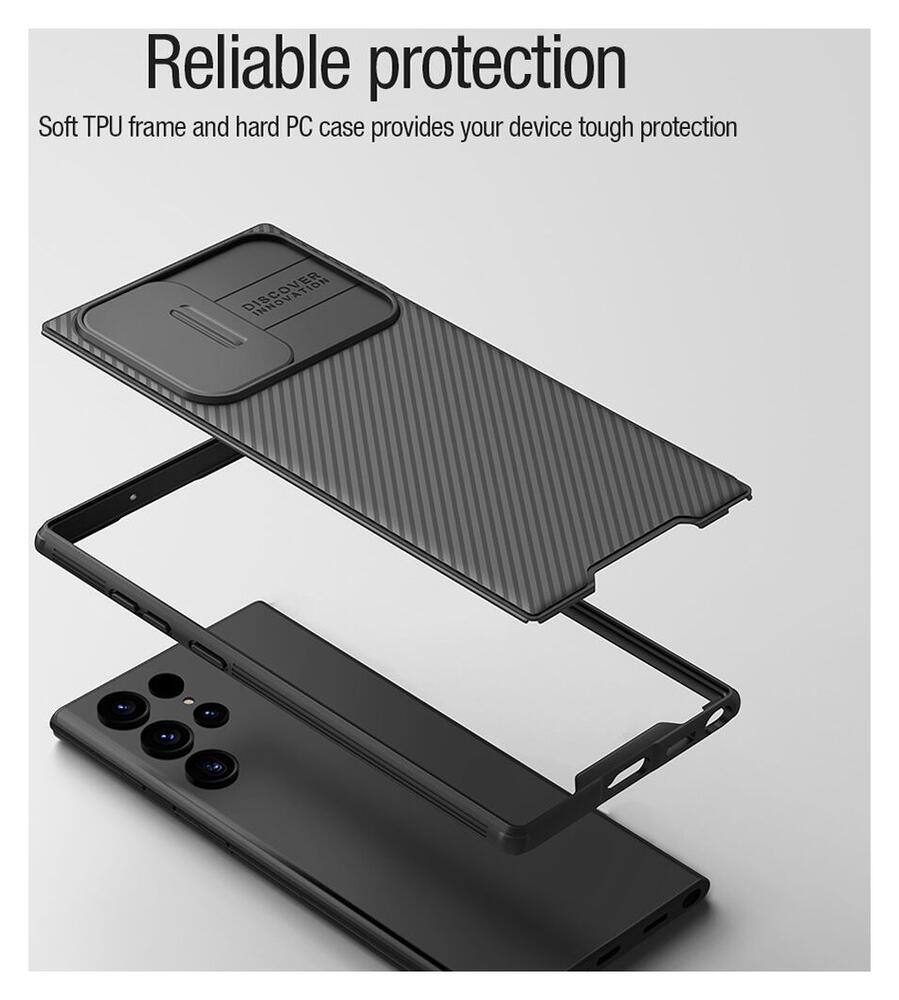 Nillkin CamShield MagSafe Galaxy S22 Ultra Hoesje Camera Slider Zwart afbeelding 8
