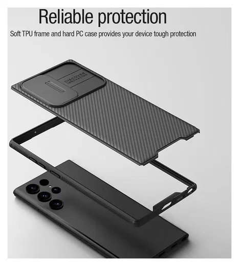 Nillkin CamShield MagSafe Galaxy S22 Ultra Hoesje Camera Slider Zwart afbeelding 8