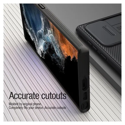 Nillkin CamShield MagSafe Galaxy S22 Ultra Hoesje Camera Slider Zwart afbeelding 9