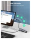 UGREEN 5-in-1 Hub USB-C naar USB/HDMI voor Laptop/MacBook Grijs afbeelding 4