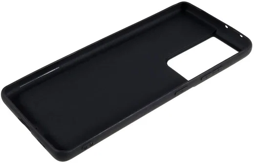 Samsung Galaxy S21 Ultra Hoesje Dun TPU Matte Back Cover Zwart afbeelding 9