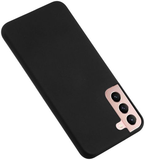 Samsung Galaxy S22 Hoesje Dun TPU Matte Back Cover Zwart afbeelding 5