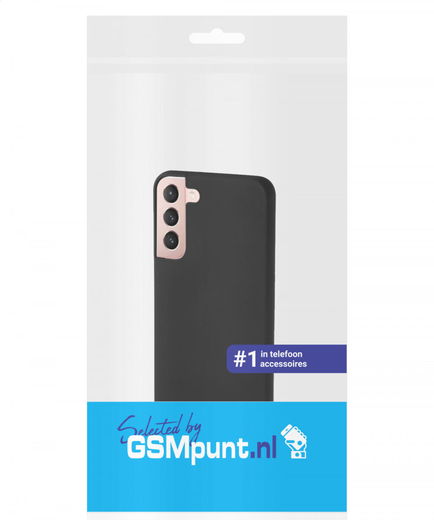 Samsung Galaxy S22 Hoesje Dun TPU Matte Back Cover Zwart afbeelding 6