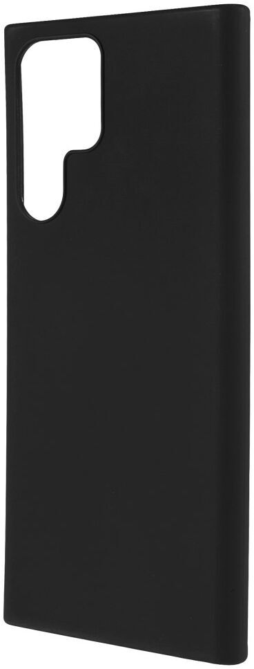 Samsung Galaxy S22 Ultra Hoesje Dun TPU Matte Back Cover Zwart afbeelding 2