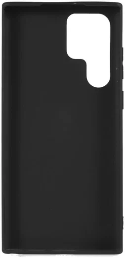 Samsung Galaxy S22 Ultra Hoesje Dun TPU Matte Back Cover Zwart afbeelding 4