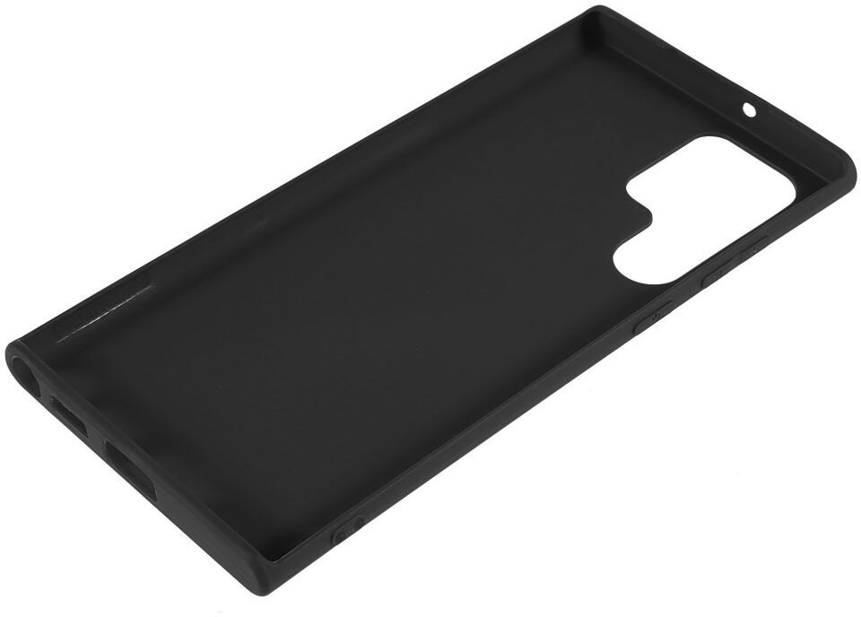Samsung Galaxy S22 Ultra Hoesje Dun TPU Matte Back Cover Zwart afbeelding 8