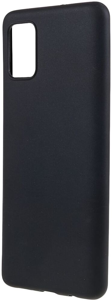 Samsung Galaxy A51 Hoesje Dun TPU Matte Back Cover Zwart afbeelding 2