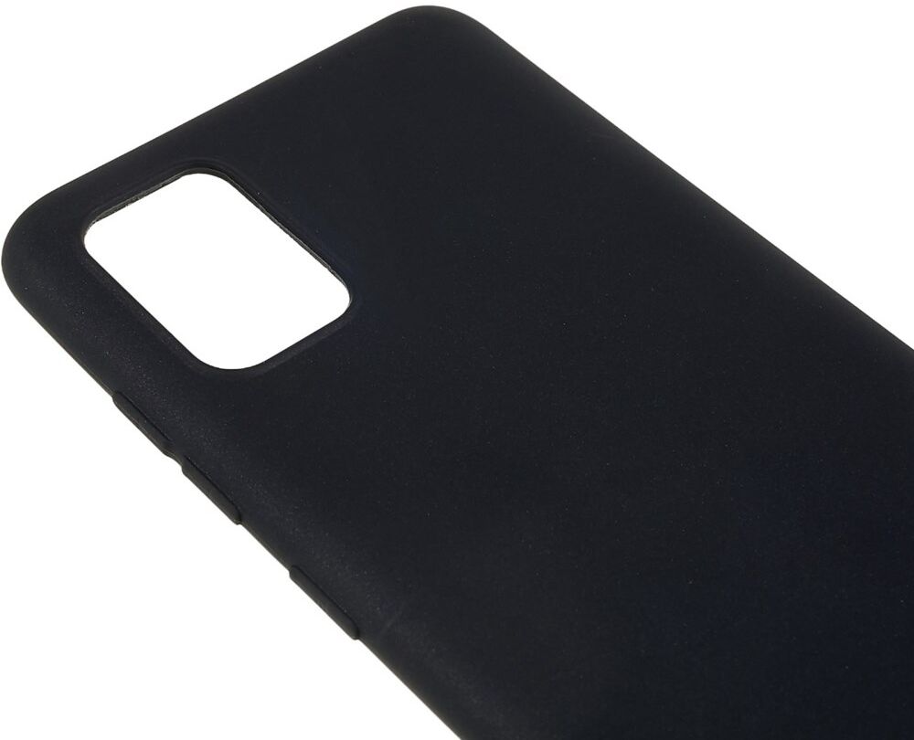 Samsung Galaxy A51 Hoesje Dun TPU Matte Back Cover Zwart afbeelding 7