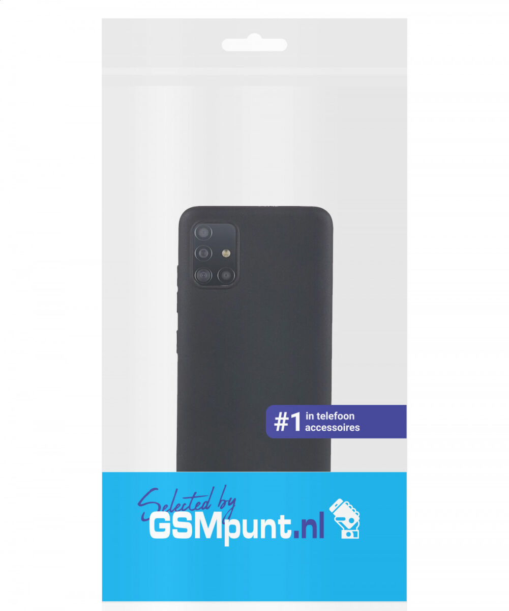 Samsung Galaxy A51 Hoesje Dun TPU Matte Back Cover Zwart afbeelding 9