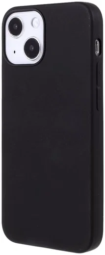 Apple iPhone 13 Hoesje Dun TPU Matte Back Cover Zwart afbeelding 4