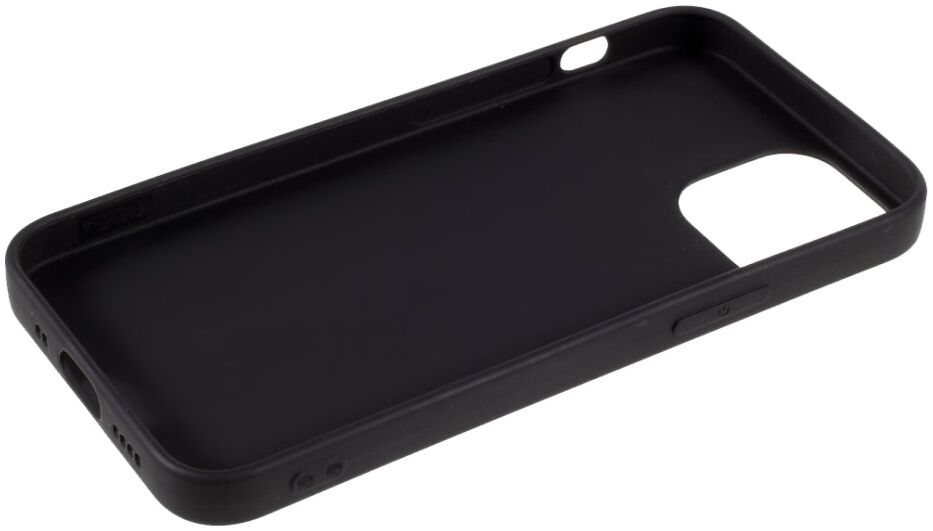 Apple iPhone 13 Hoesje Dun TPU Matte Back Cover Zwart afbeelding 8