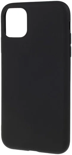 Apple iPhone 11 Hoesje Dun TPU Matte Back Cover Zwart afbeelding 3