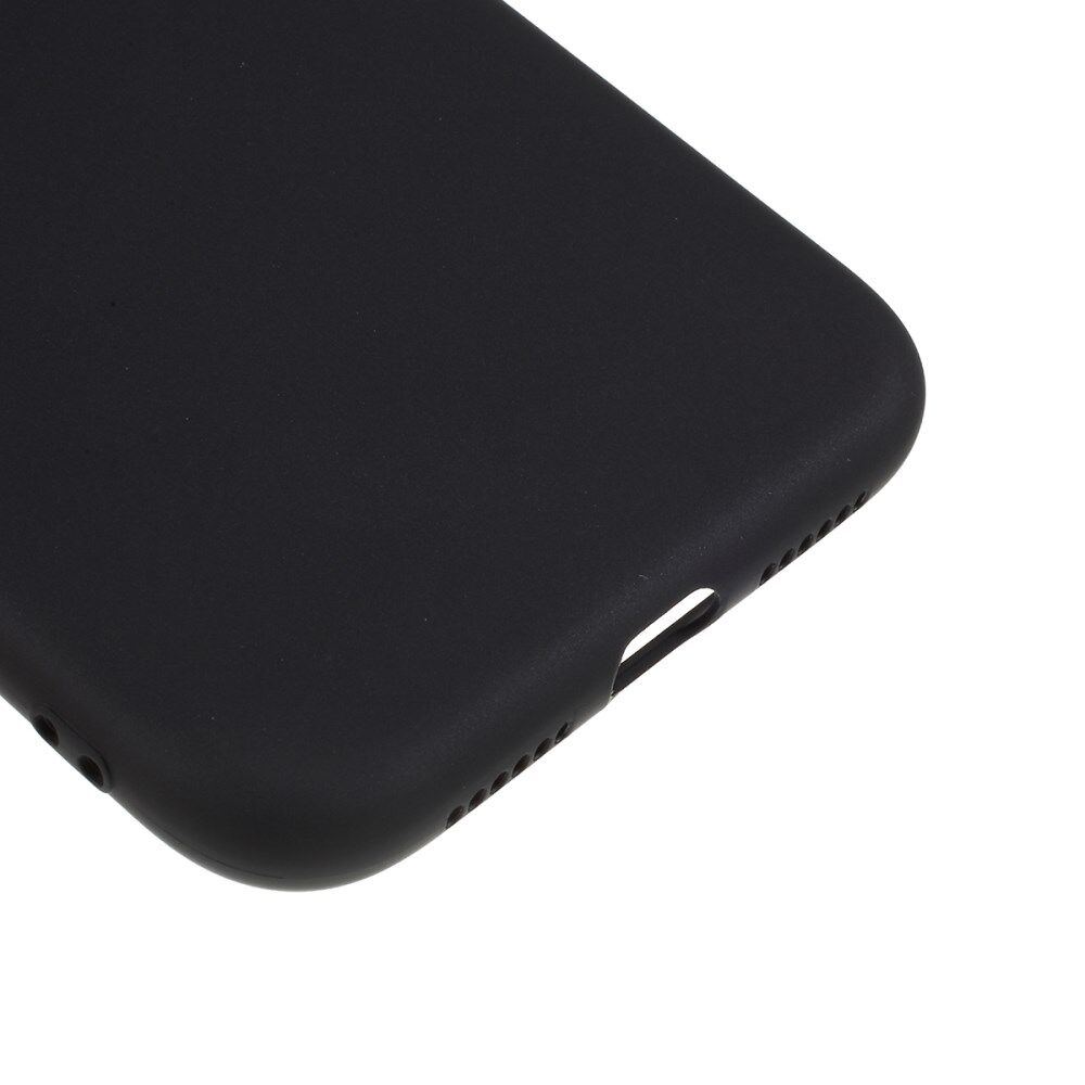 Apple iPhone 11 Hoesje Dun TPU Matte Back Cover Zwart afbeelding 6