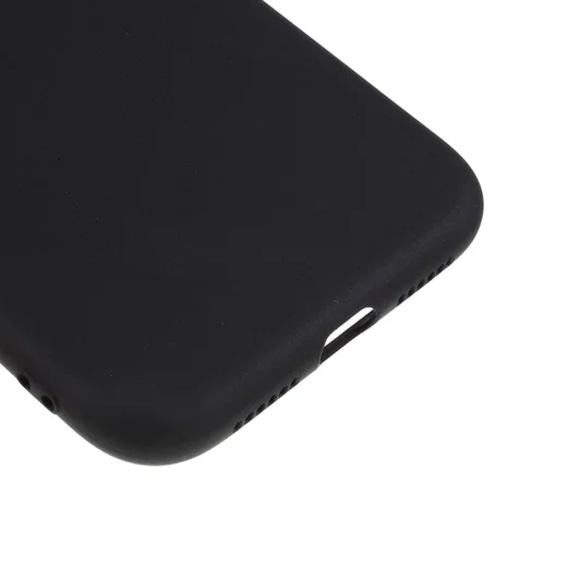 Apple iPhone 11 Hoesje Dun TPU Matte Back Cover Zwart afbeelding 6