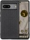 Google Pixel 7a Hoesje Carbon Fiber Back Cover Zwart afbeelding 1
