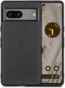 Google Pixel 7a Hoesje Carbon Fiber Back Cover Zwart