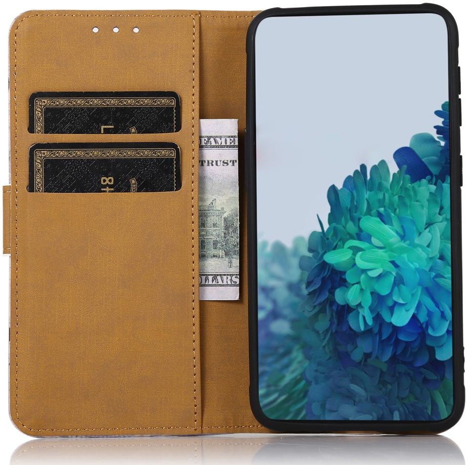 Motorola Moto G73 Hoesje Portemonnee Book Case Boom Print afbeelding 2