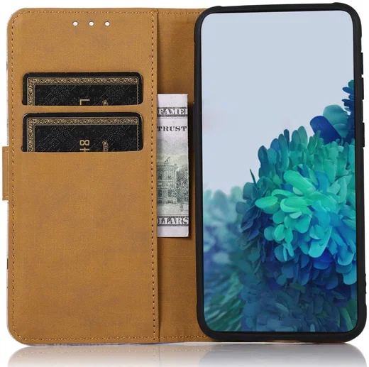 Motorola Moto G73 Hoesje Portemonnee Book Case Boom Print afbeelding 2