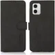 KHAZNEH Motorola Moto G73 Hoesje Retro Wallet Book Case Zwart afbeelding 3